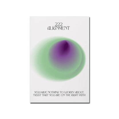 ✨ Aura Energy Manifestation Wall Art – Law of Attraction Canvas Print ✨