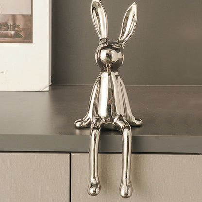 🐰 Sitting Rabbit Statue – Elegant Figurine Sculpture for Home & Office Decor 🐰